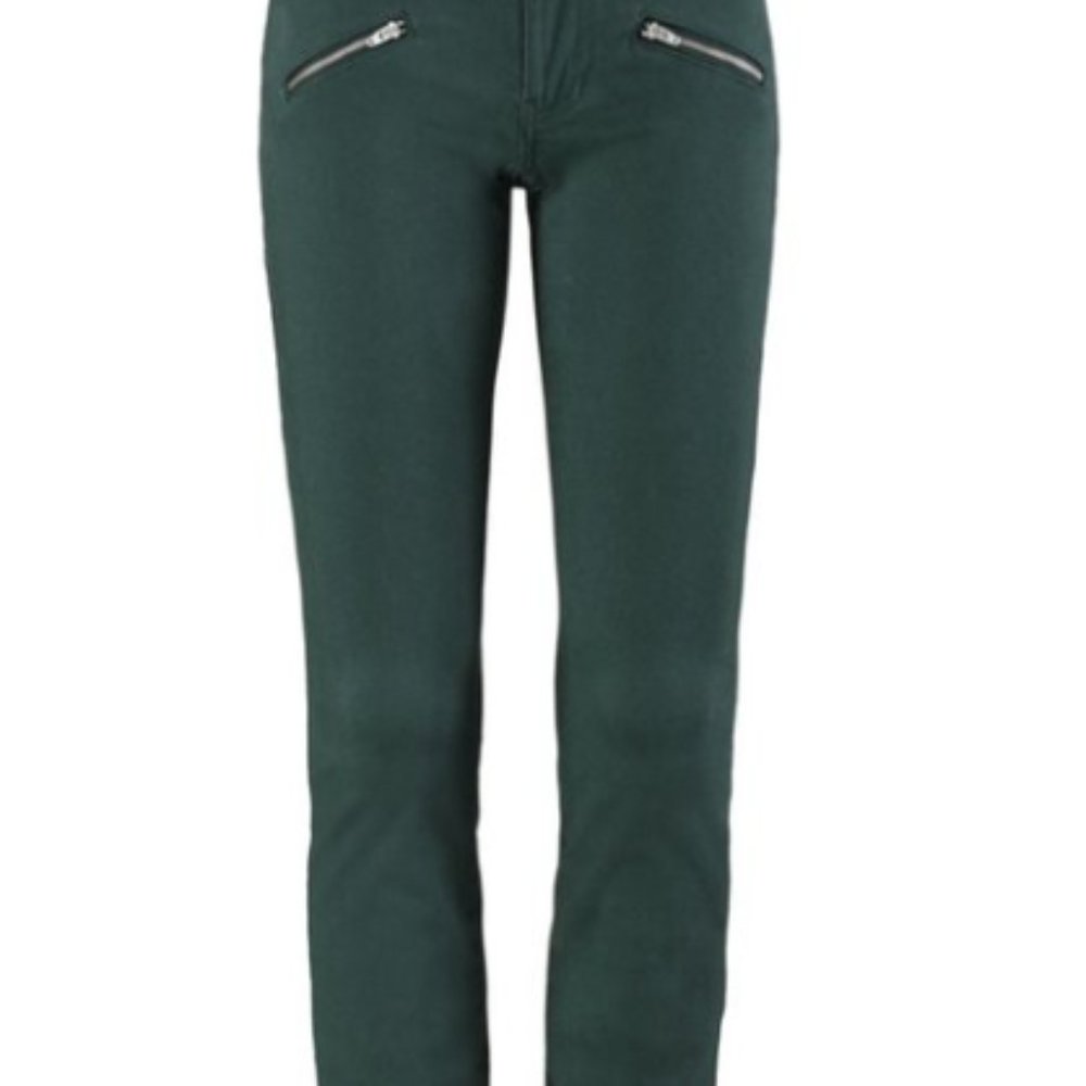 Cabi GREEN Zip Pocket Pants Size 10